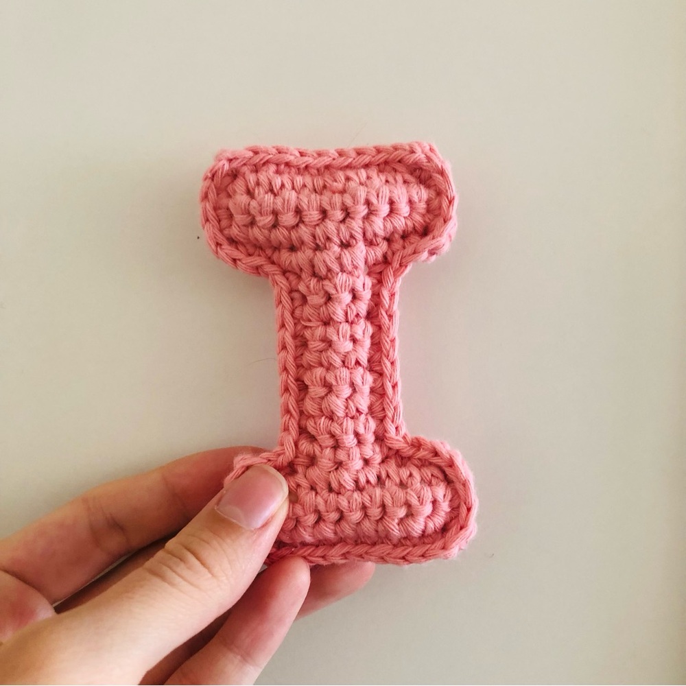 Crochet Letter Custom Letter Monogram Crochet I Baby Shower Gift Nursery
